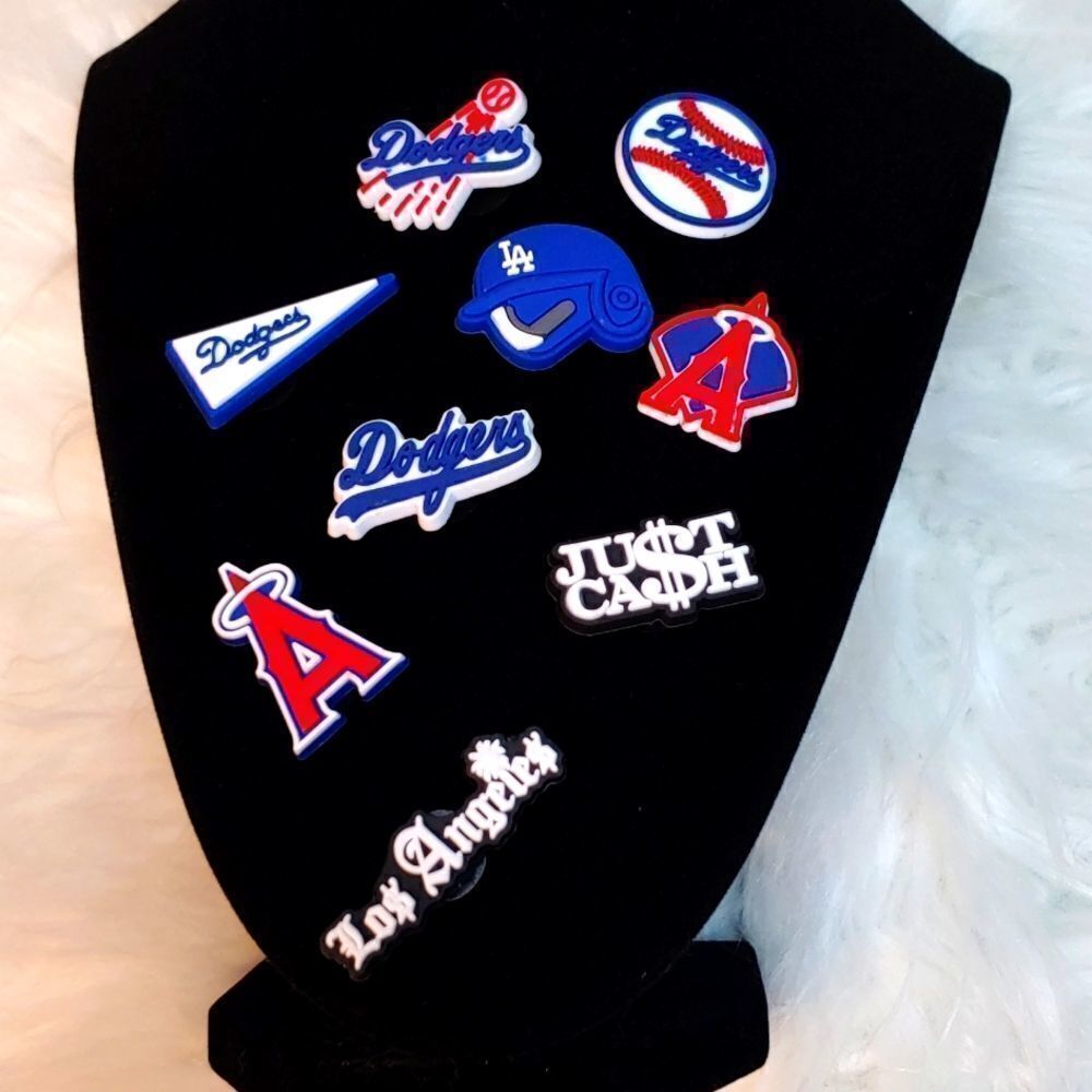 Dodgers croc charms the whole pack for 45.00